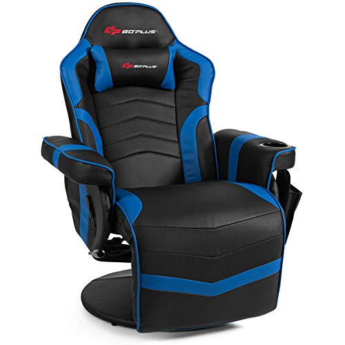 Gaming Recliner with Adjustable Backrest and Footrest