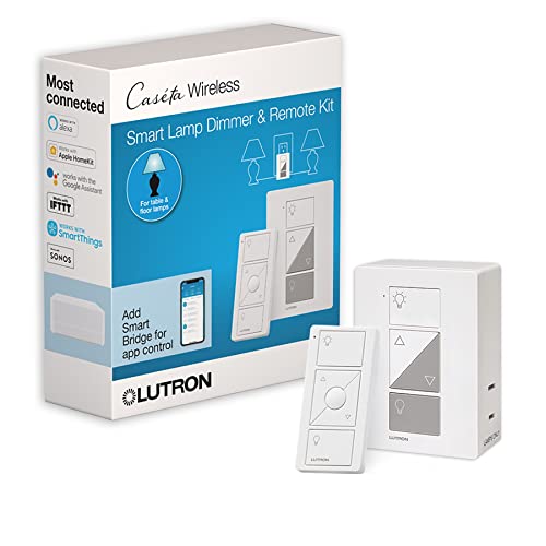 Lutron Caseta Lamp Dimmer and Remote Kit
