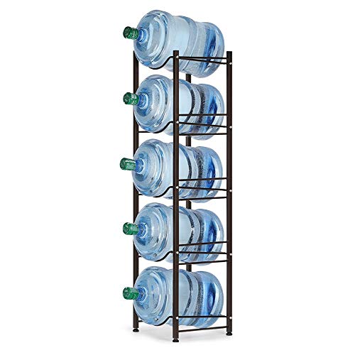 Water Cooler Jug Rack - 5-Tier Water Bottle Storage Rack