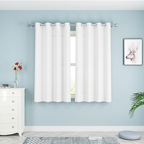 Linen Textured Privacy Curtains for Home Decoration
