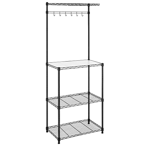 SONGMICS Baker’s Rack - Adjustable Microwave Stand with Kitchen Storage