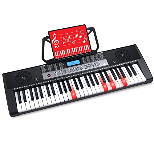 Portable 54-Key Electronic Keyboard Piano with Complete Beginner Set