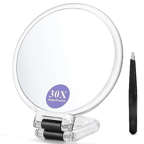 MOMOKUBA 30x Magnifying Mirror with Stand