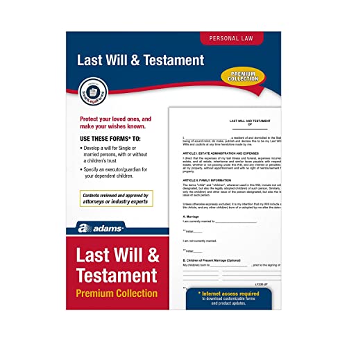 Adams Last Will and Testament: Easy and Reliable Wills