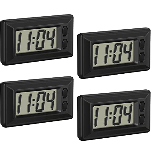 Mini Car Clock LCD Car Dashboard Time Clock