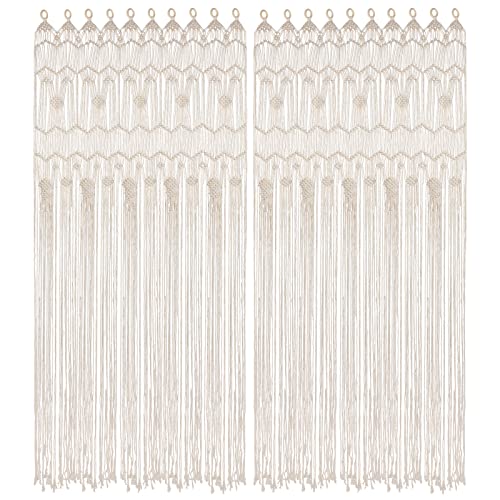 Boho Macrame Window Curtain