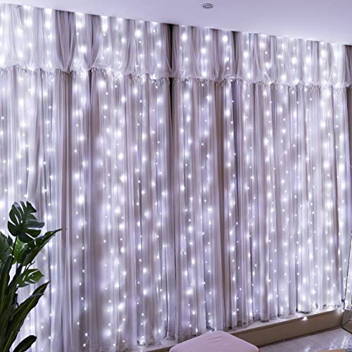 300LED Fairy Curtain Light with Remote - USB Powered