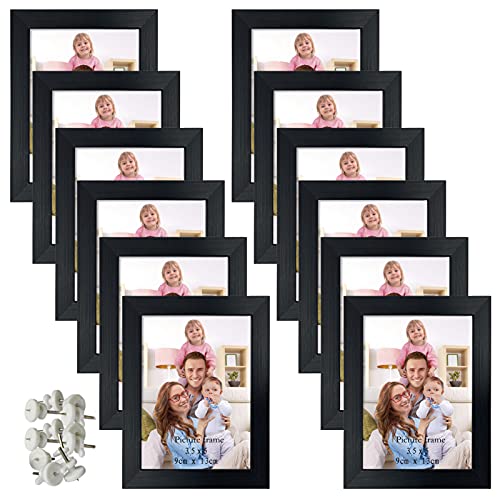 Giftgarden 12 Pack 3.5x5 Picture Frame Black