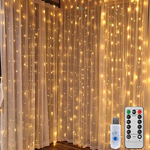 String Lights Curtain Lights - 300 LED 9.8ft