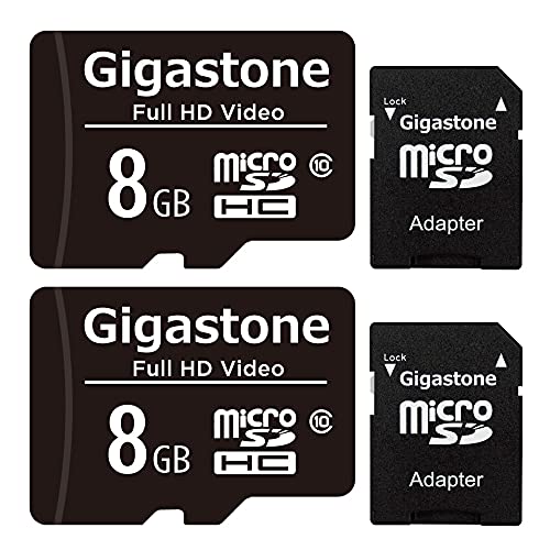 Gigastone 8GB Micro SD Card (2-Pack)
