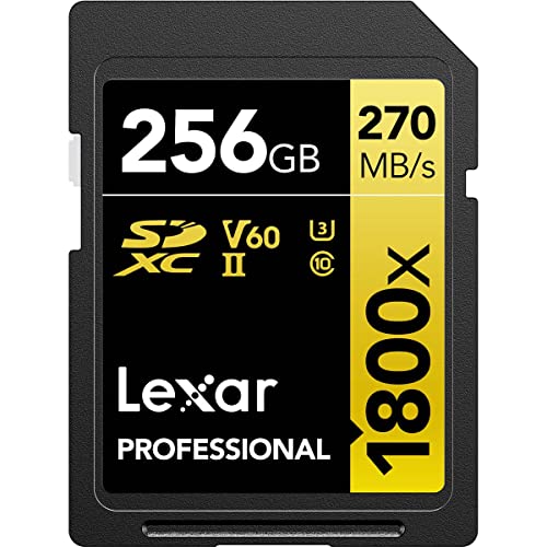 Lexar Gold 256GB UHS-II U3 SDXC Memory Card