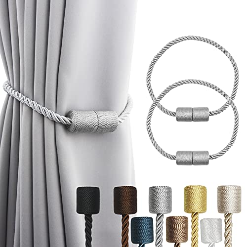 Porlau Magnetic Curtain Tiebacks - Elegant and Convenient Drapery Holdbacks