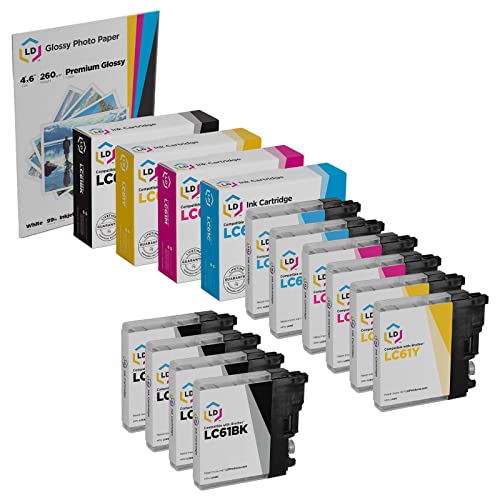 LD Compatible Ink Cartridges for Brother LC61 Series (10-Pack)