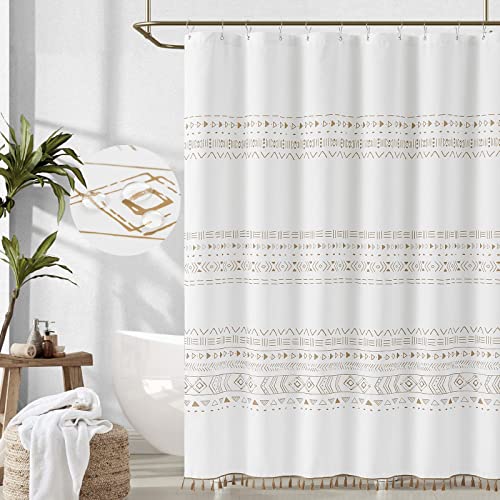 jinchan Boho Shower Curtain