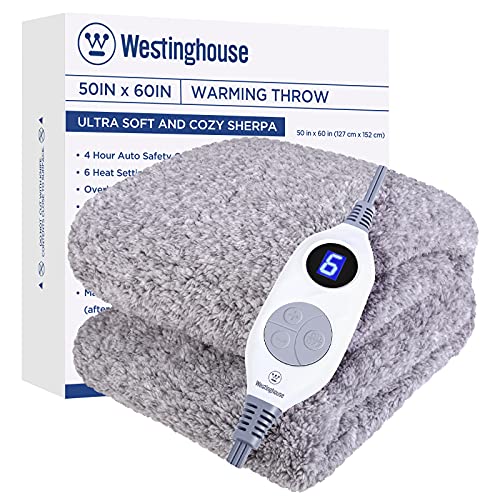 Westinghouse Electric Blanket Throw Size - Cozy and Comfortable Heated Blanket