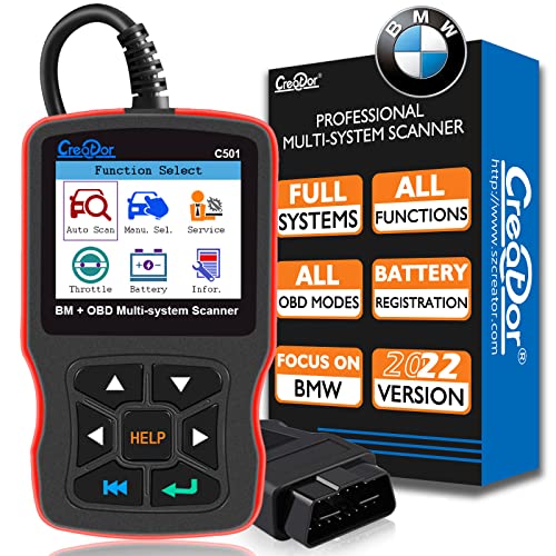 Creator C501 BMW/MINI OBD2 Scanner: Full Systems Scan Tool with Lifetime Free Updates