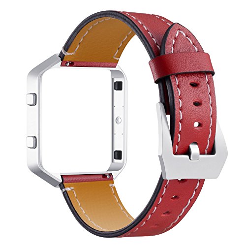 Stylish Genuine Leather Wristband Strap for Fitbit Blaze