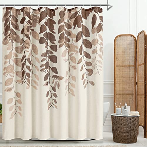 SMABU Taupe Shower Curtain
