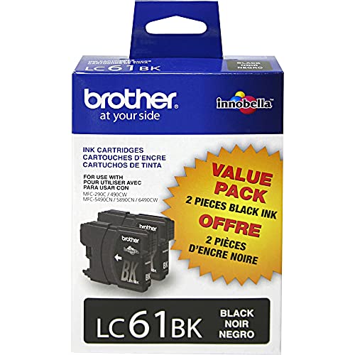 Brother LC61BK Black Ink Cartridges