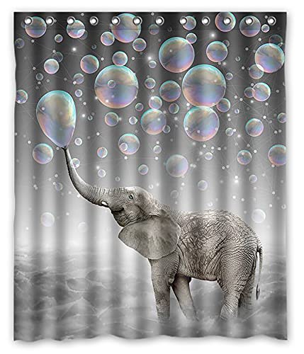 Cute Animal Elephant Shower Curtain