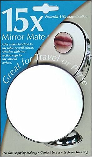 Floxite 15X Mirror Mate with Suction Cups