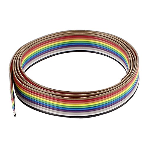 Rainbow Color Flat Ribbon Cable IDC Wire 1.27mm
