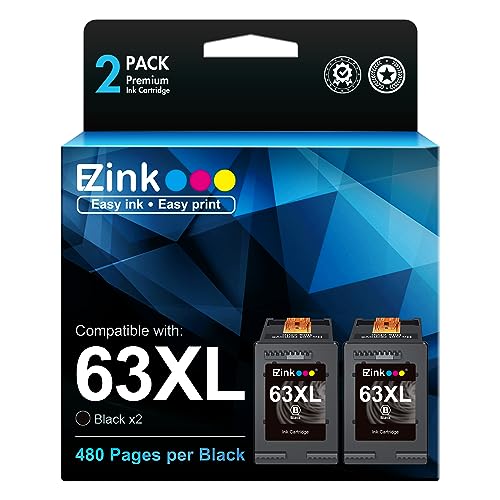 E-Z Ink Remanufactured Ink Cartridge Replacement for HP 63XL 63 XL