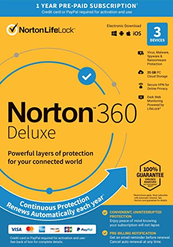 Norton 360 Deluxe 2023 Antivirus Software