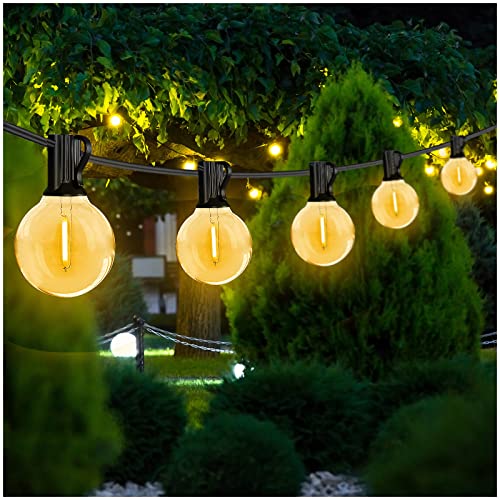 Outdoor String Lights with Vintage Edison Bulbs