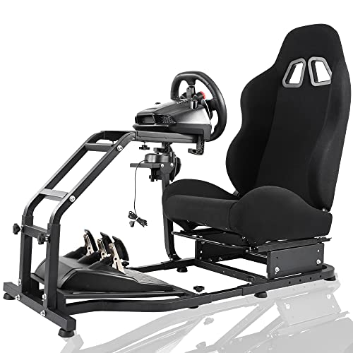 Supllueer Racing Wheel Stand with Pedals Mounting Platform