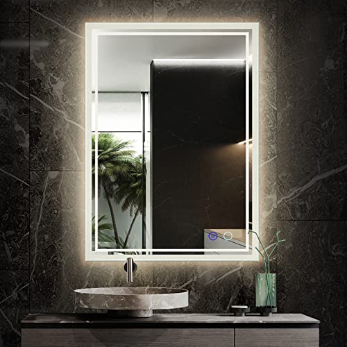 ZELIEVE LED Backlit Mirror Bathroom Vanity