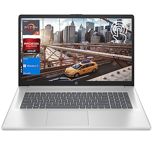 HP 17" Laptop with Touchscreen Display and AMD Ryzen Processor