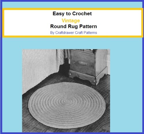Vintage Round Rug Crochet Pattern