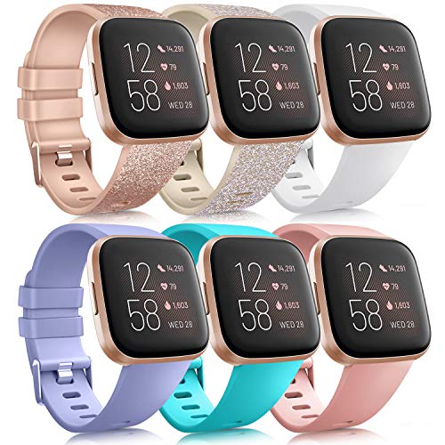 6 Pack Sport Bands for Fitbit Versa 2