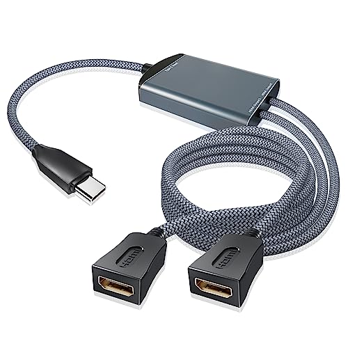 USB C to Dual HDMI Splitter