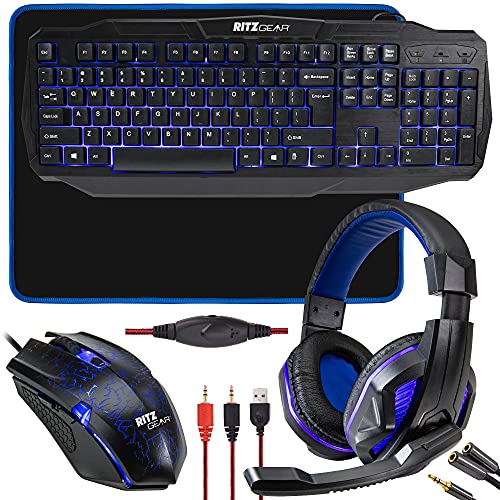 Ultimate Blue Gaming Accessories Kit