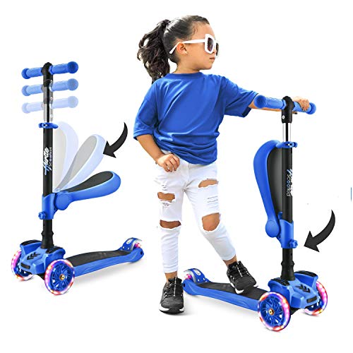Hurtle 3-Wheeled Scooter for Kids - Blue
