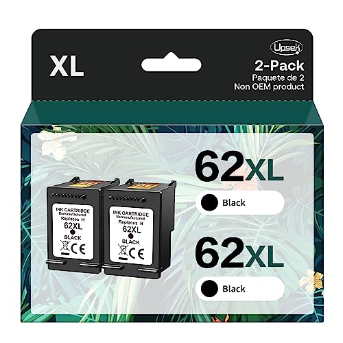 62XL Ink Cartridges Compatible Replacement for HP