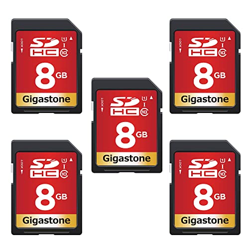 Gigastone 8GB SD Card 5-Pack
