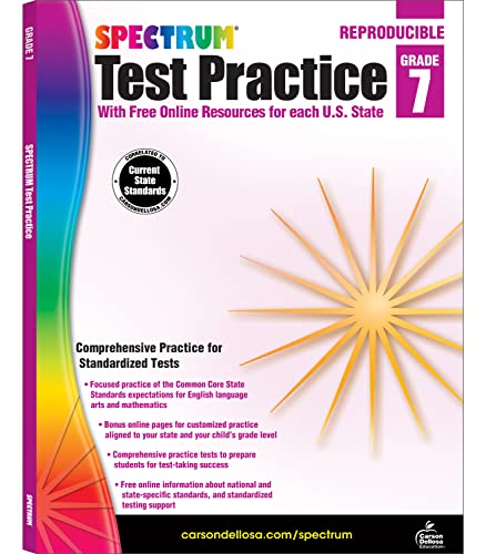 Spectrum 7th Grade Test Practice Workbook