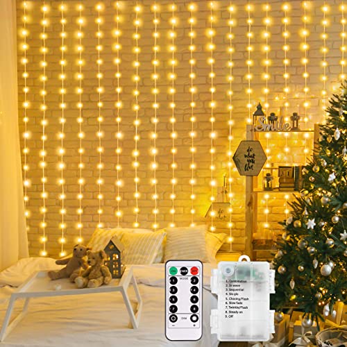 Battery Operated Curtain String Lights