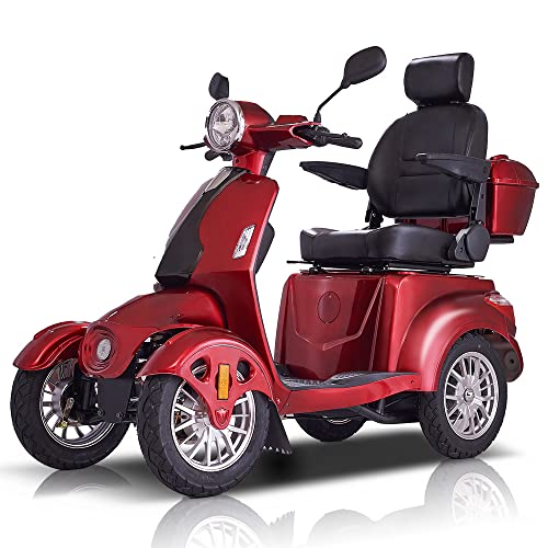 Heavy Duty 4 Wheel Mobility Scooter with 500lbs Capacity