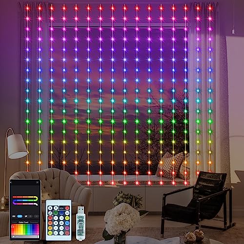 Smart Curtain Lights - Rainbow LED Curtain Lights