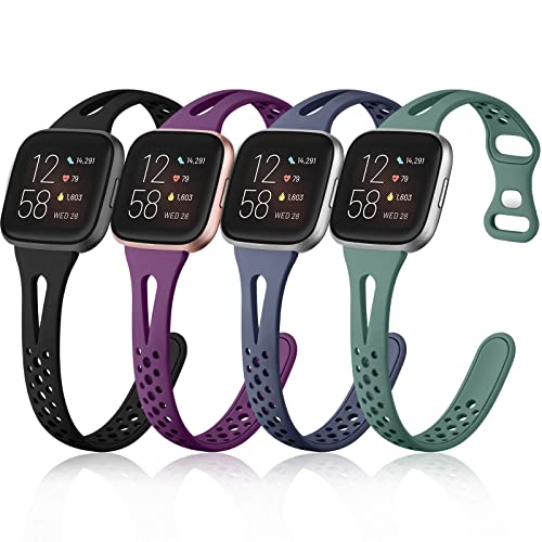 Slim Silicone Replacement Wristbands for Fitbit Versa 2