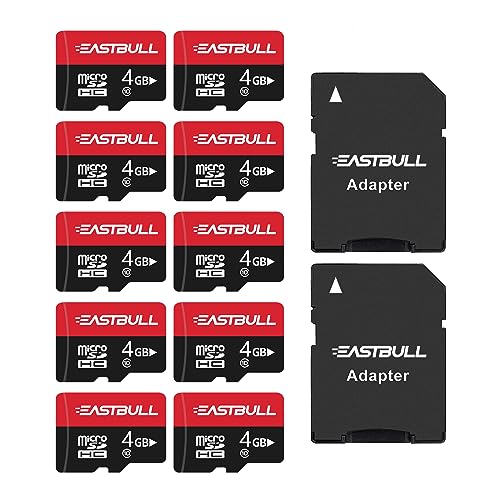 EASTBULL 4GB 10-Pack Micro SD Cards