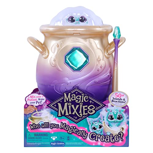 Magic Mixies Misting Cauldron with Interactive Blue Plush Toy