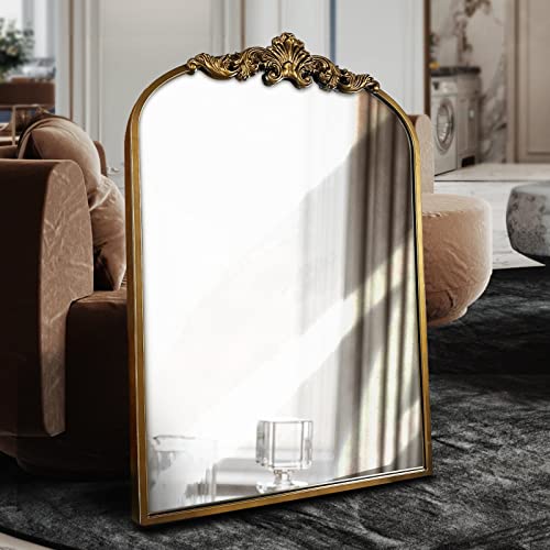 WAMIRRO Arched Mirror - Vintage Ornate Baroque Mirror