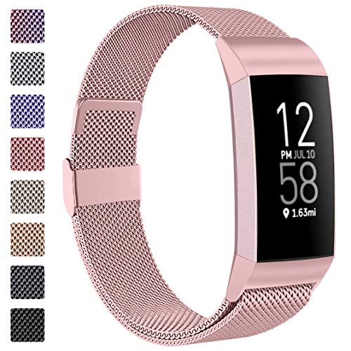Stainless Steel Mesh Magnetic Band for Fitbit Charge 4/3