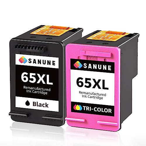 SANUNE 65XL Ink Cartridges Combo Pack