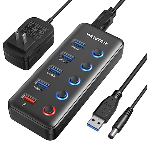 Wenter USB 3.0 Hub with 5 Ports and Charging Port